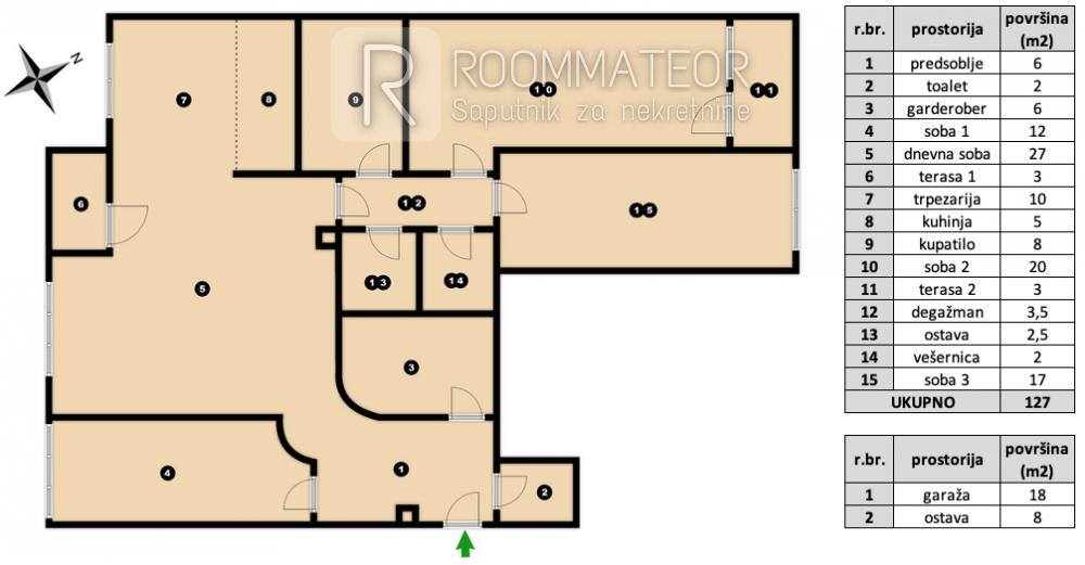 Slika 1 - Četvorosoban stan na prodaju, 127m2, 335.000€